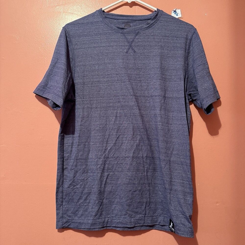 Atlas Premiere Mens TShirt M Medium Blue Short Sleeve Casual Activewear Tee